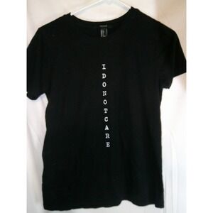 Forever 21‎ Graphic Tee I Do Not Care Slogan Short Sleeve Top Size S